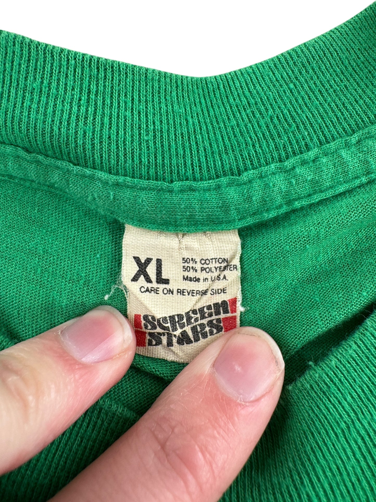 Tag on Vintage 80s Bare Ass Naturists Tee SZ XL (Fits L)