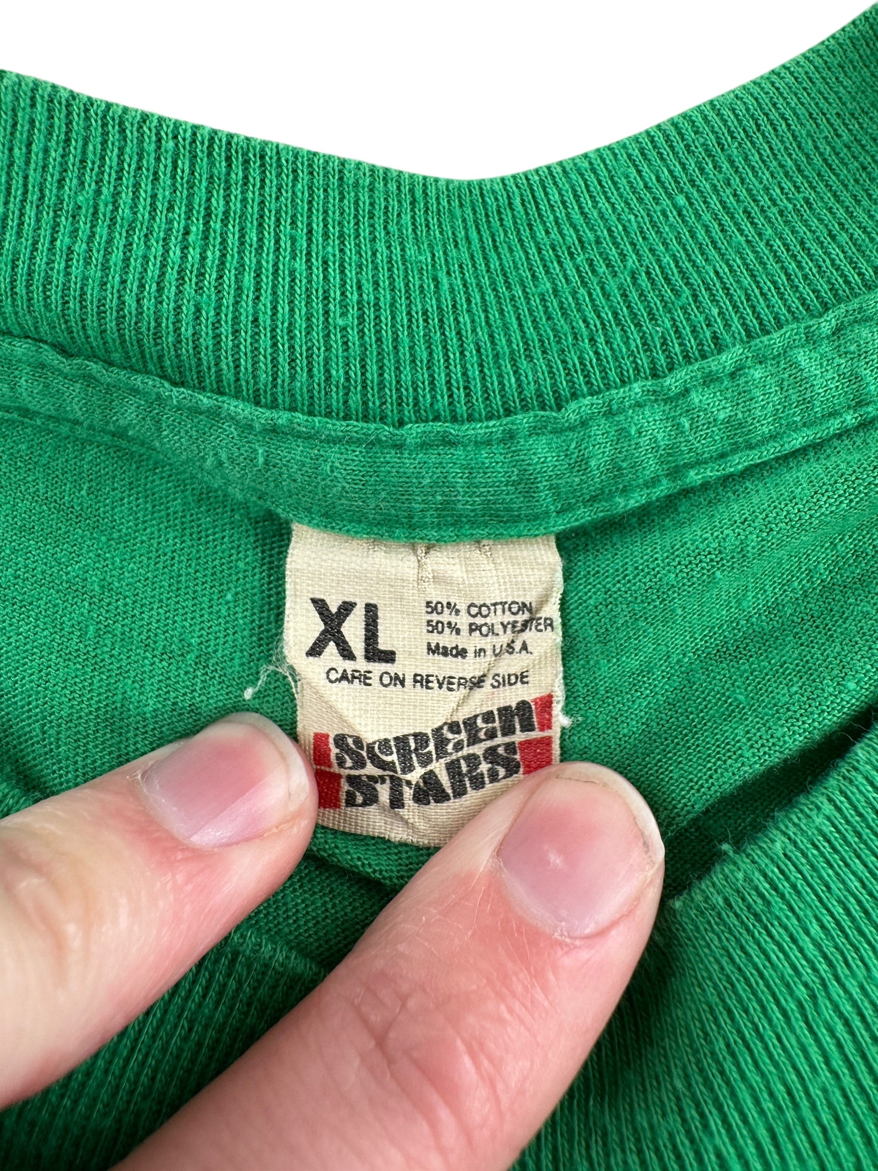 Tag on Vintage 80s Bare Ass Naturists Tee SZ XL (Fits L)