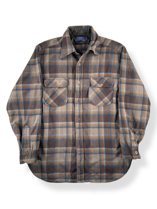 Front of Vintage Earth Tone Pendleton Flannel SZ L (fits M)