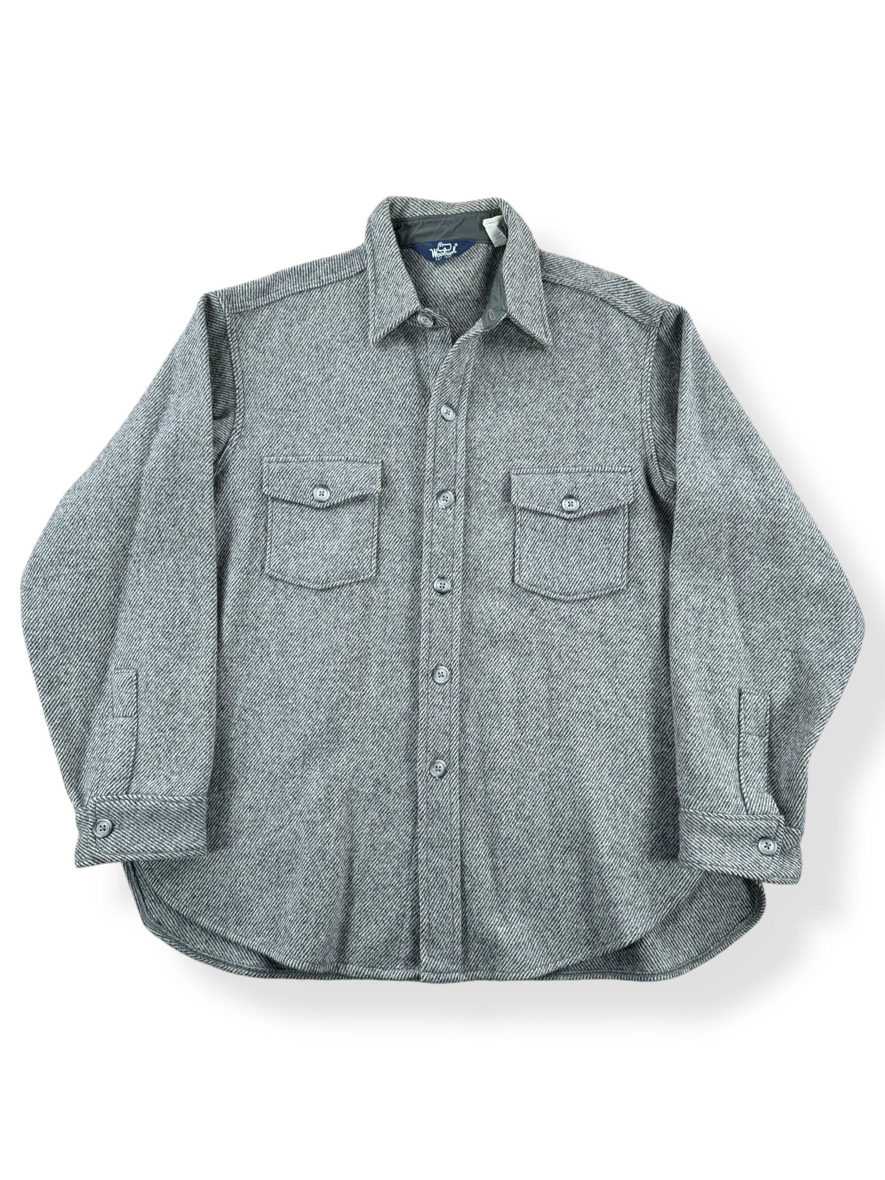 Front of Vintage Woolrich Wool Herringbone Jacket SZ XL