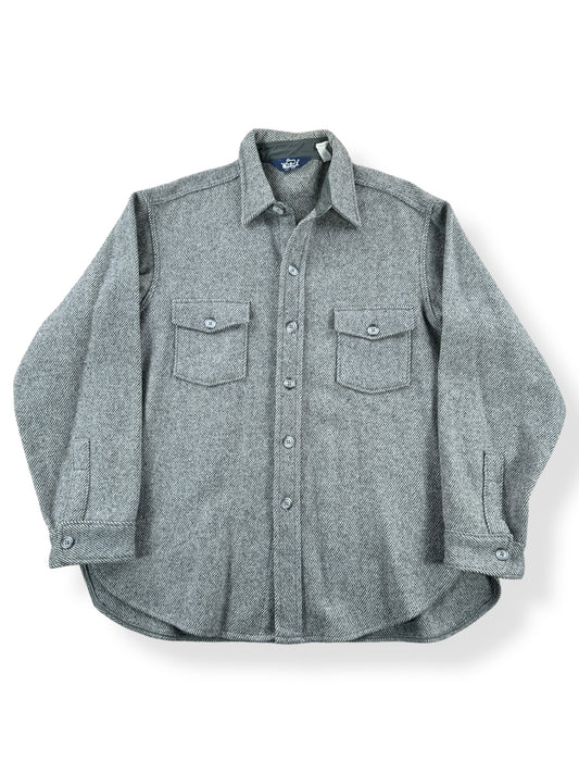 Front of Vintage Woolrich Wool Herringbone Jacket SZ XL