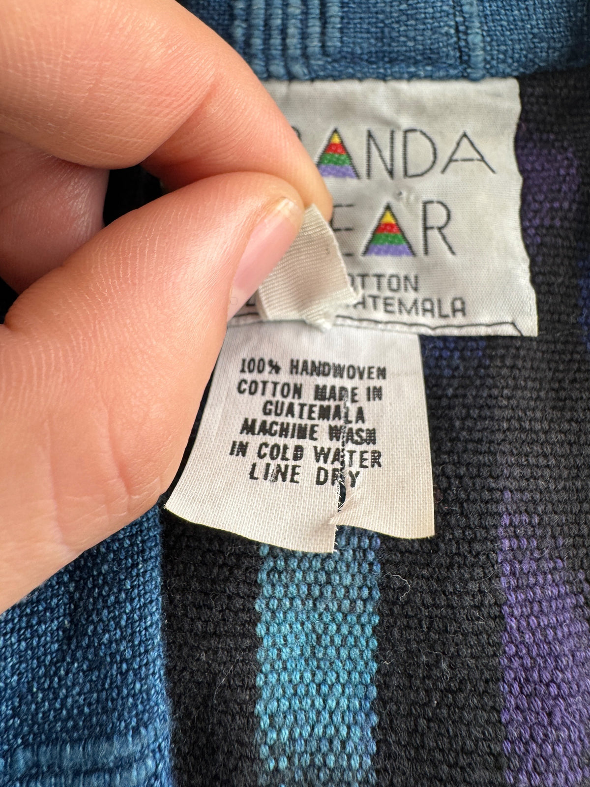 Tags on Vintage Guatemalan Embroidered Jacket SZ S