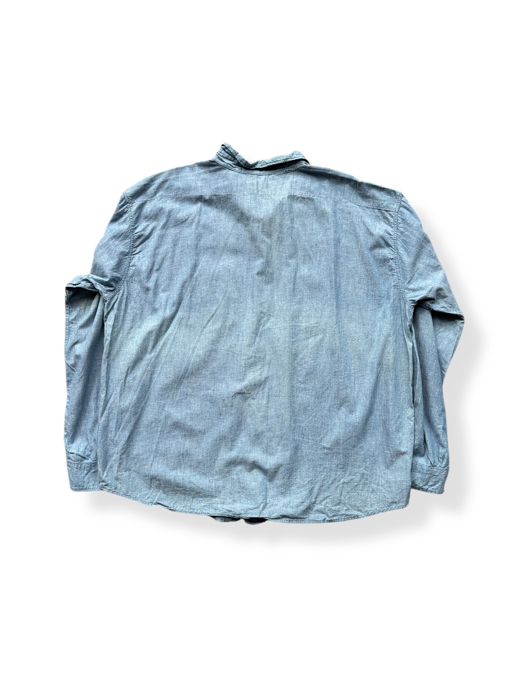 Back of Vintage Madewell Chambray Shirt SZ XXXL