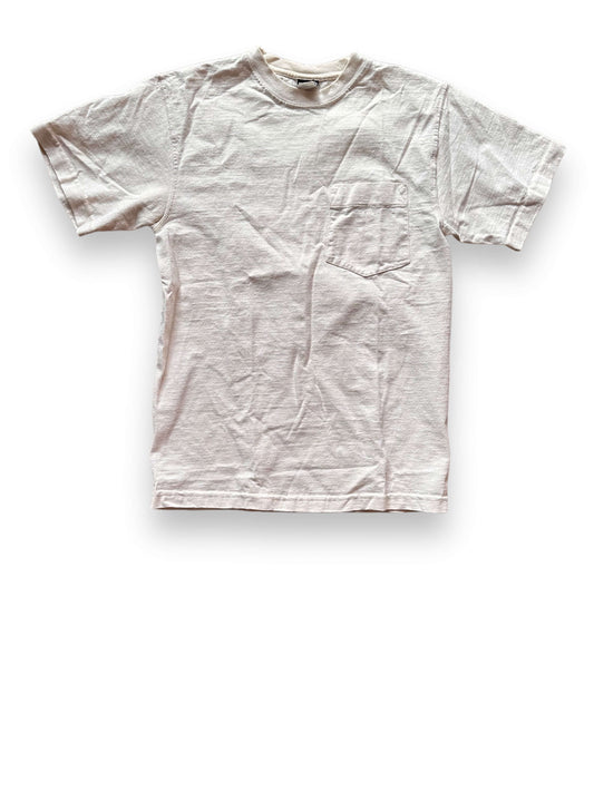 Front View of White Filson Loopwheel Heavyweight Cotton Pocket Tee SZ S |  Barn Owl Vintage Goods | Vintage Filson Workwear Seattle