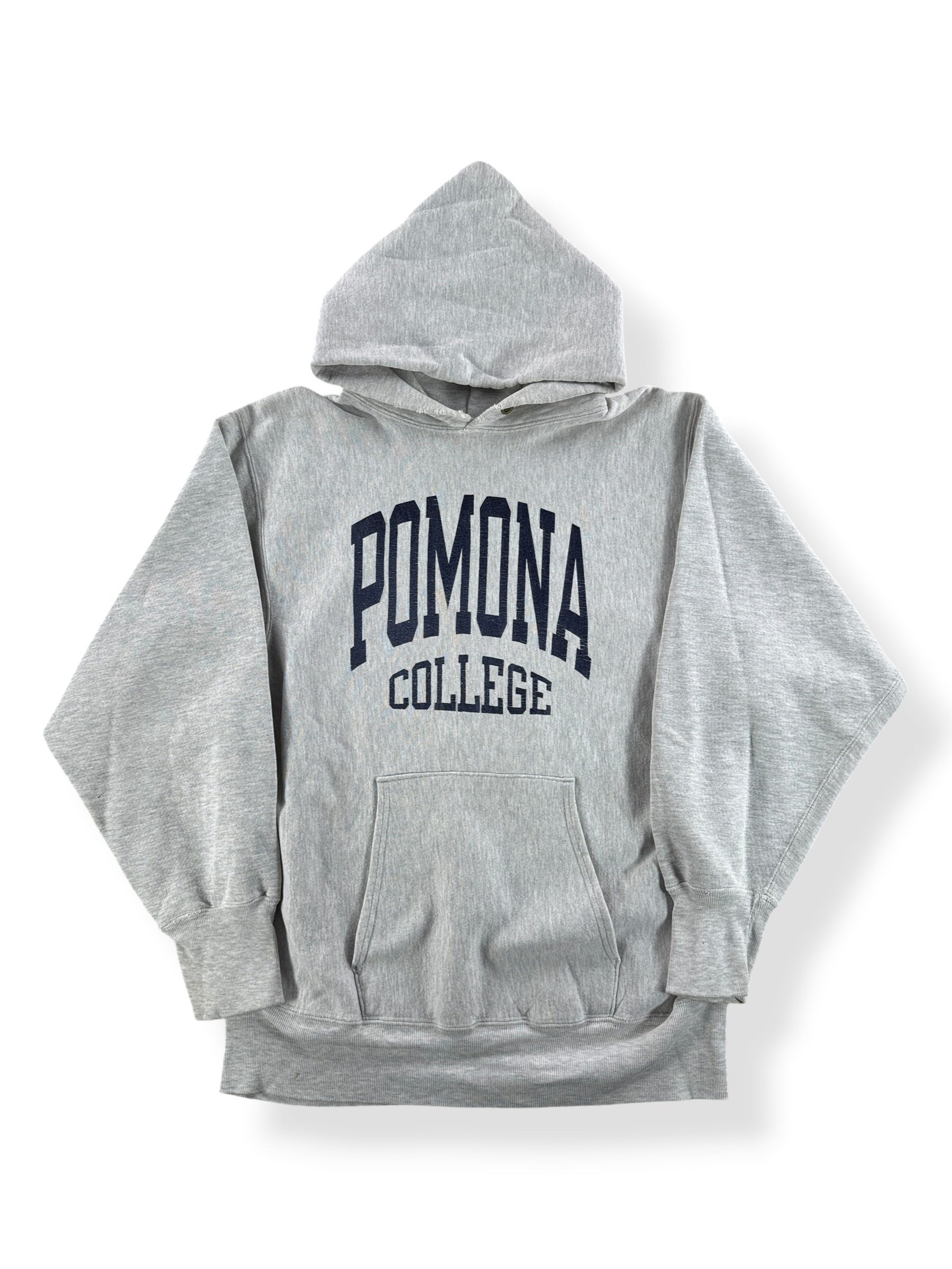 Front of Vintage Pomona College Champion Reverse Weave Hoodie SZ XL (Fits L)