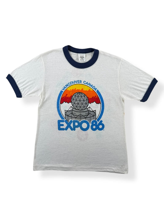 Front of Vintage Vancouver Expo 86 Ringer Tee SZ M (Fits S)