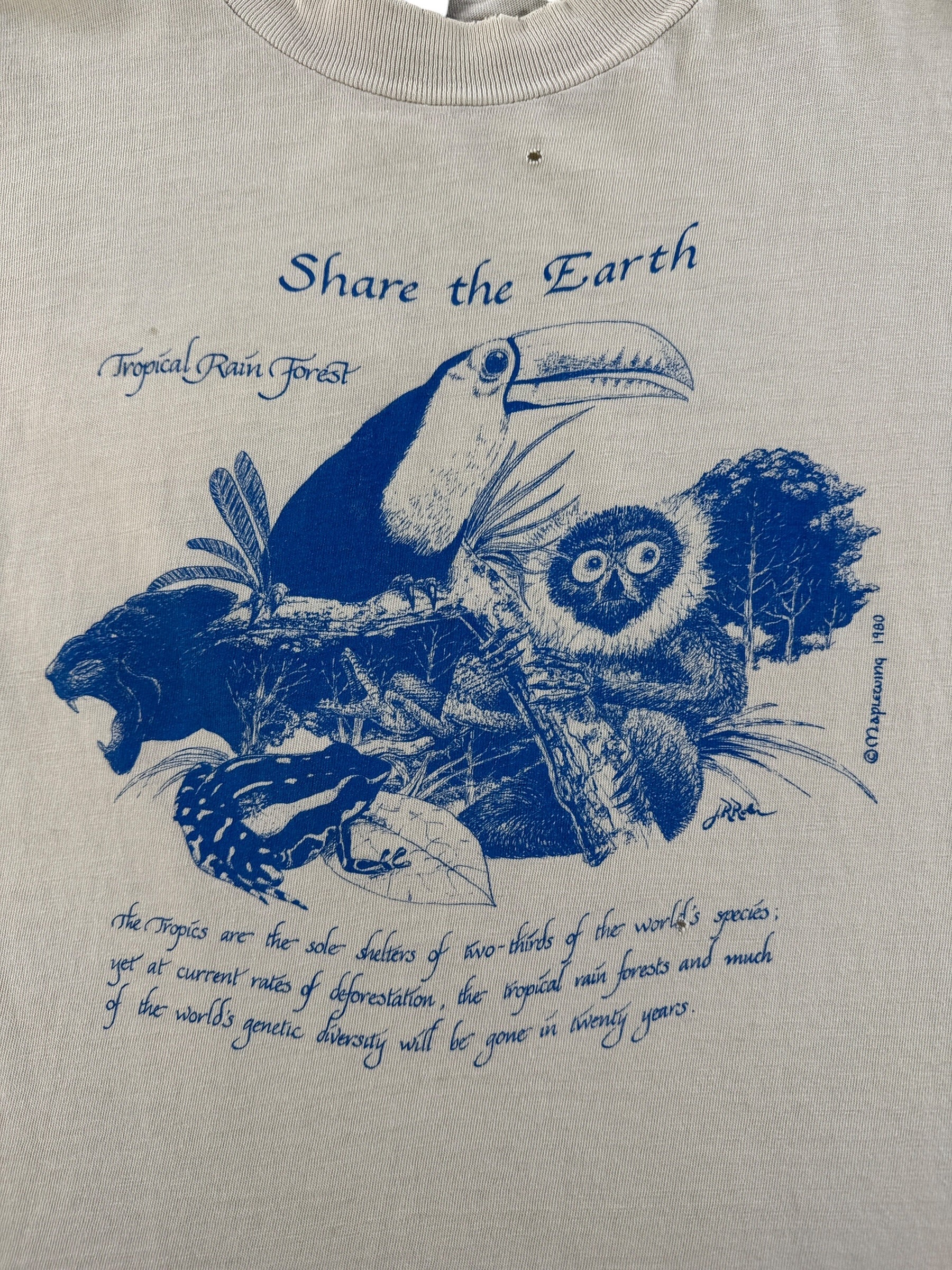 Graphic of Vintage Share the Earth LS Tee SZ M