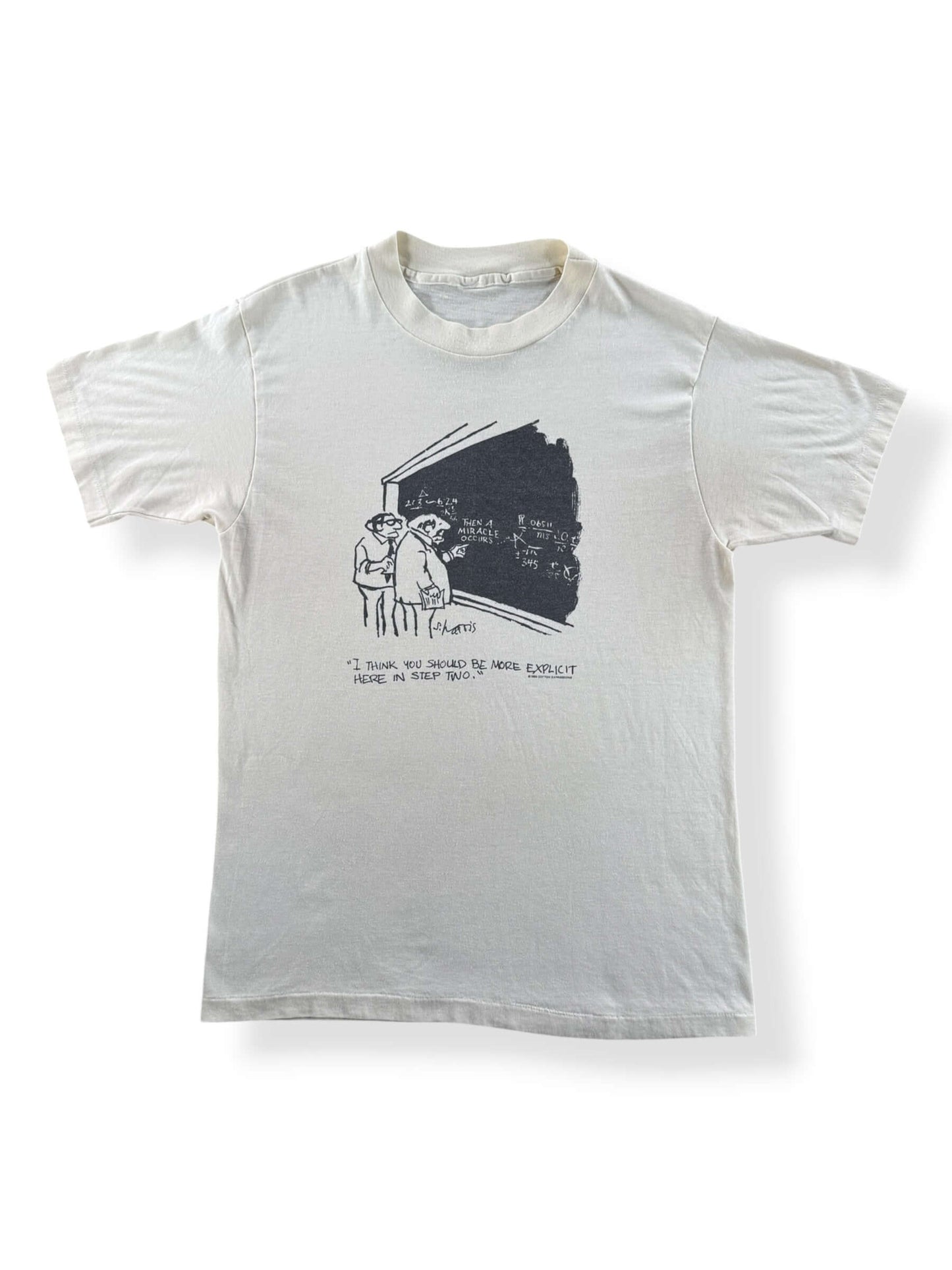 Front of Vintage Math Tee SZ S
