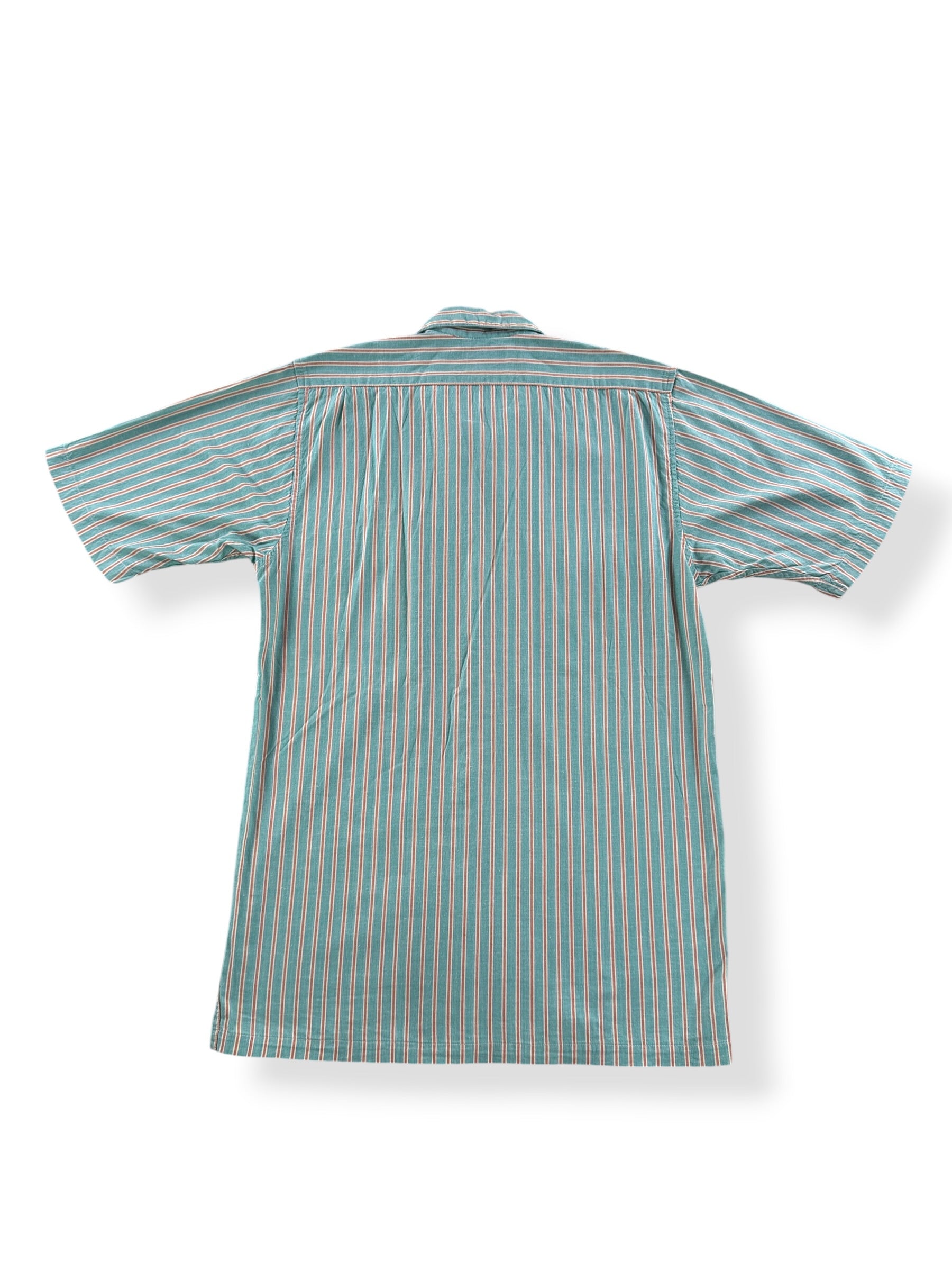 Back of Vintage Banana Republic Striped Cotton Shirt SZ S