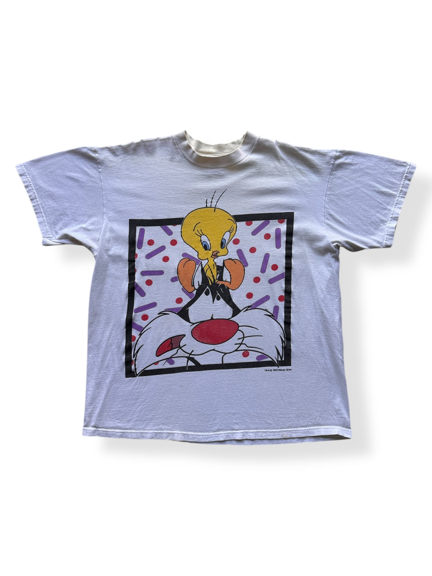 Front of Vintage Tweety & Sylvester Tee SZ XL