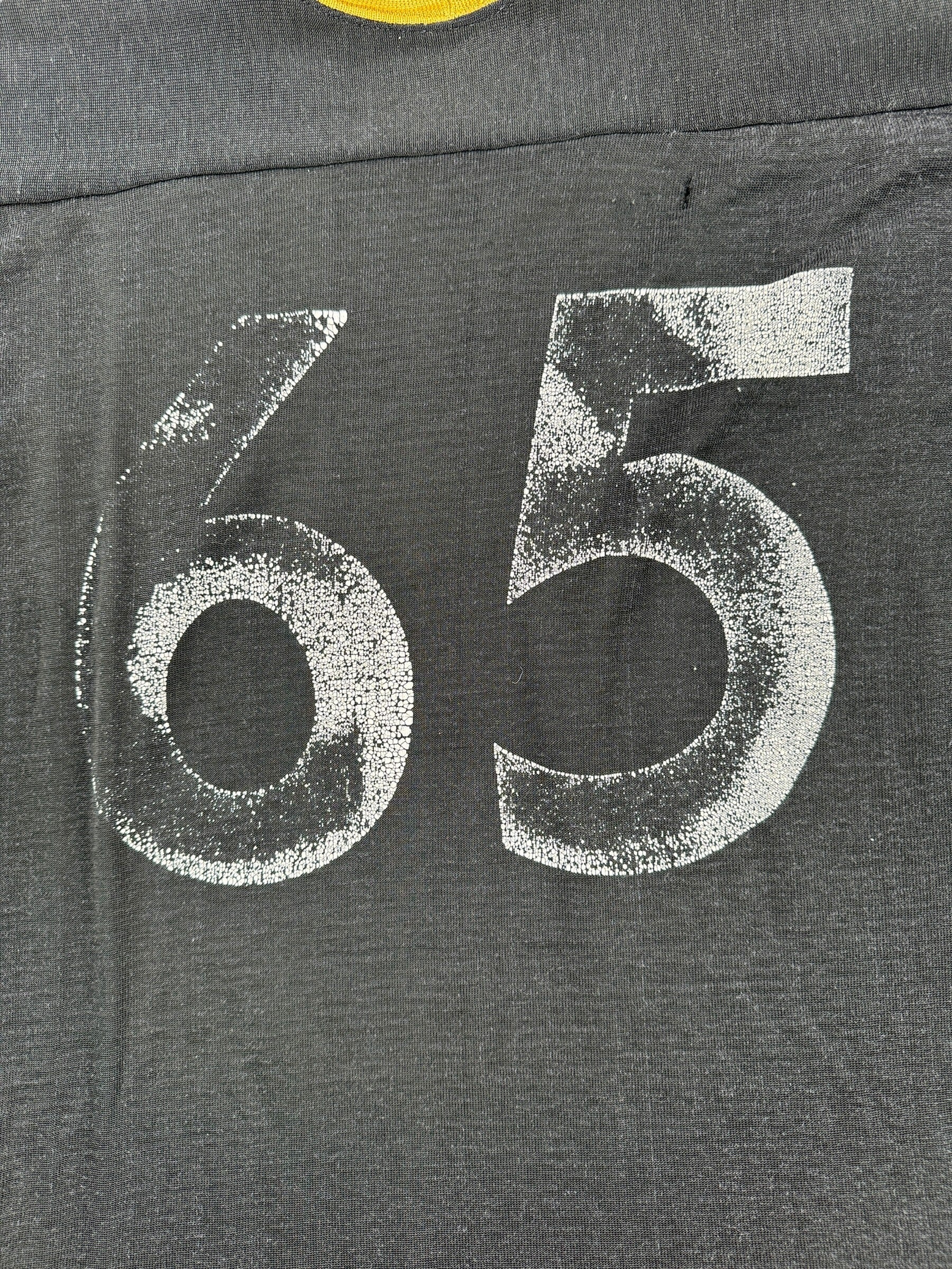 Back Graphic of Vintage 1950s Durene Iowa Football Jersey SZ XXL