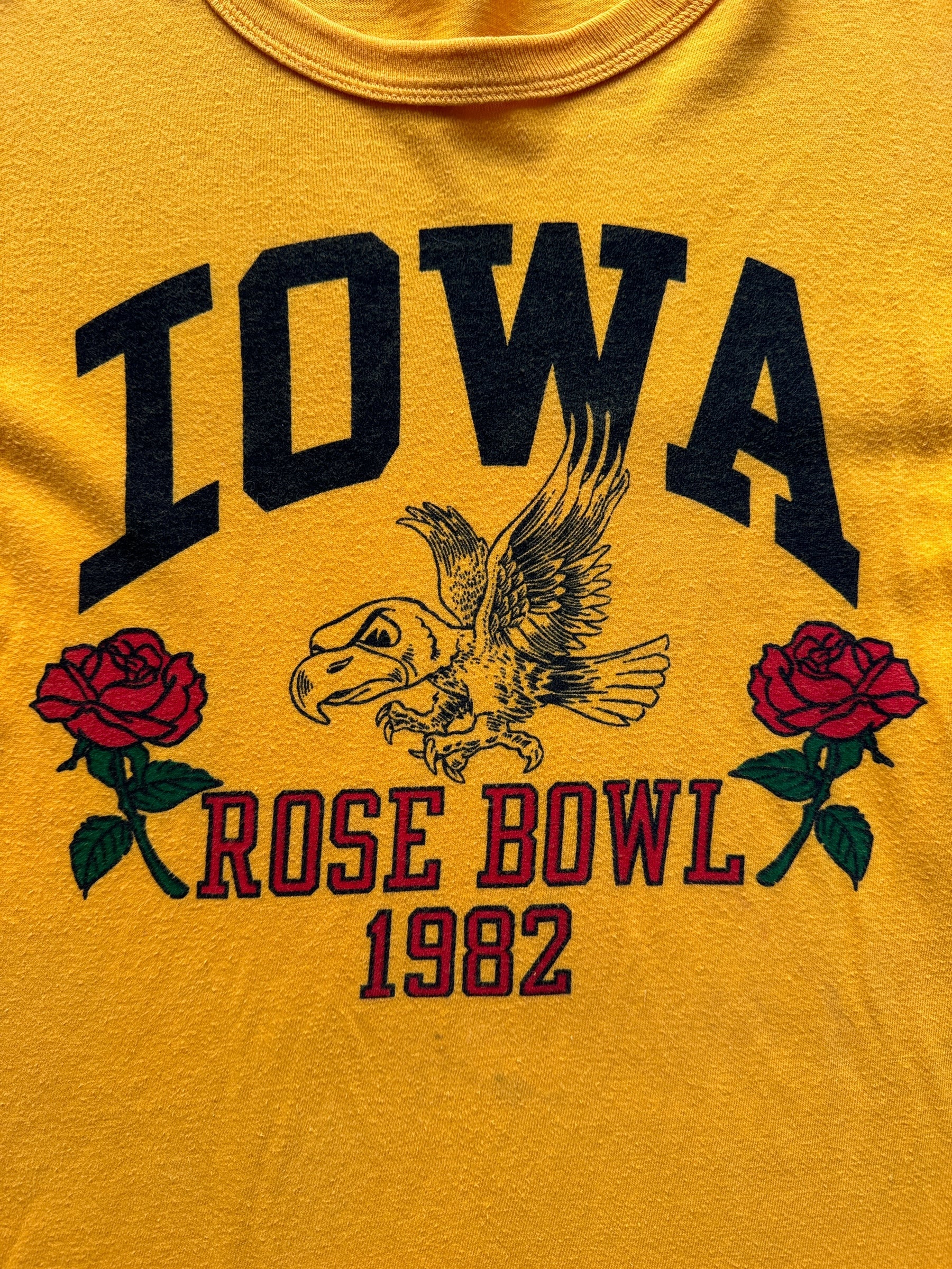 Graphic of Vintage 1982 Iowa Rose Bowl Tee SZ M