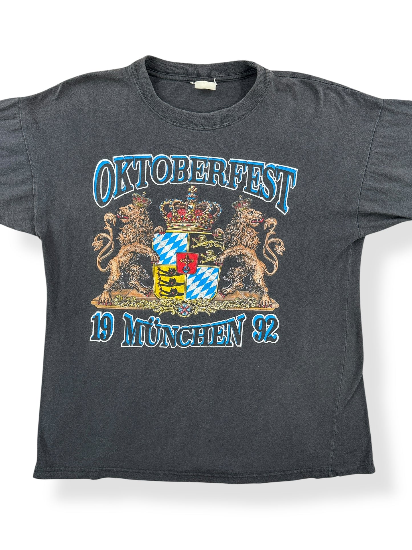 Front Close Up of Vintage Oktoberfest Tee SZ L