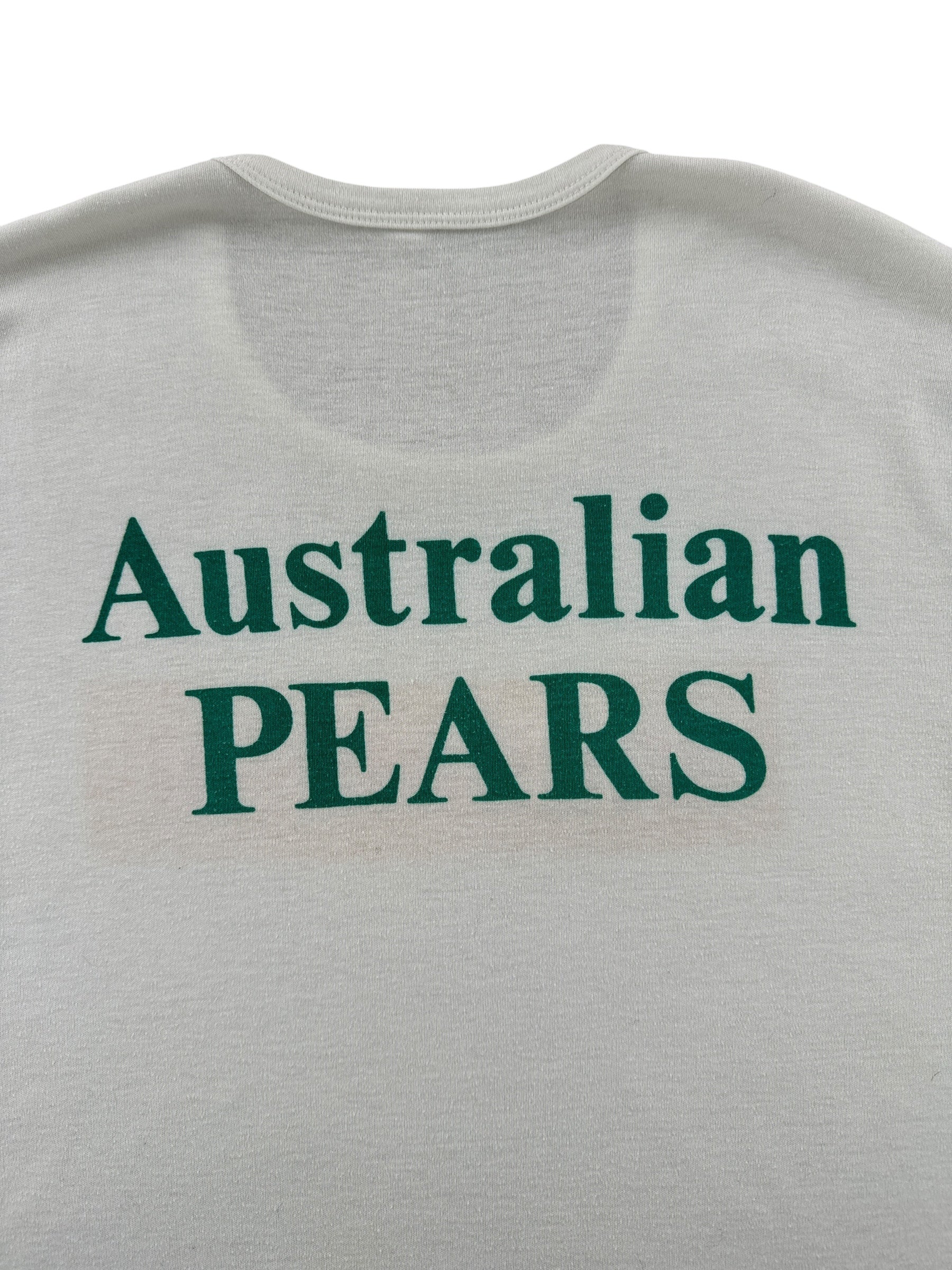 Back Graphic of Vintage Sunmaster Australian Pears Tee SZ S
