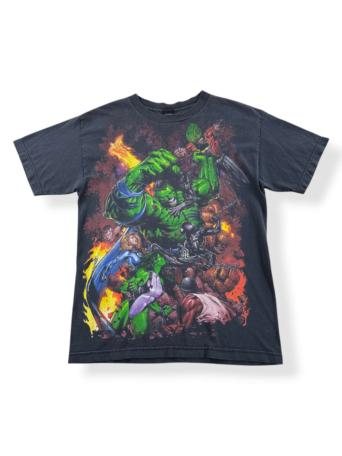 Front of Vintage Marvel Hulk Tee SZ M