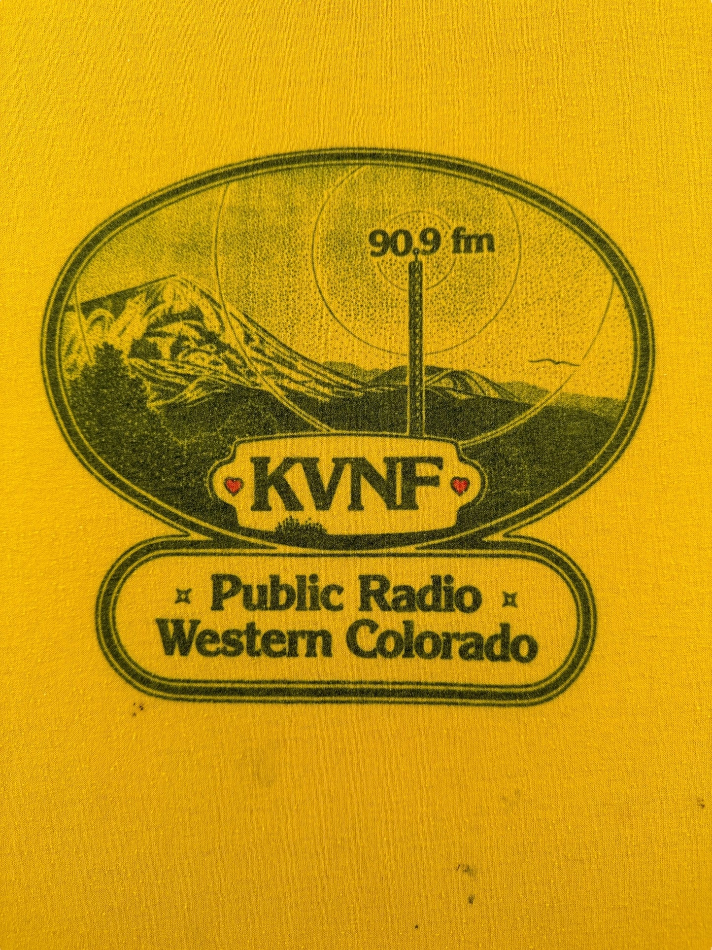 Graphic of Vintage KVNF Public Radio Tee SZ L