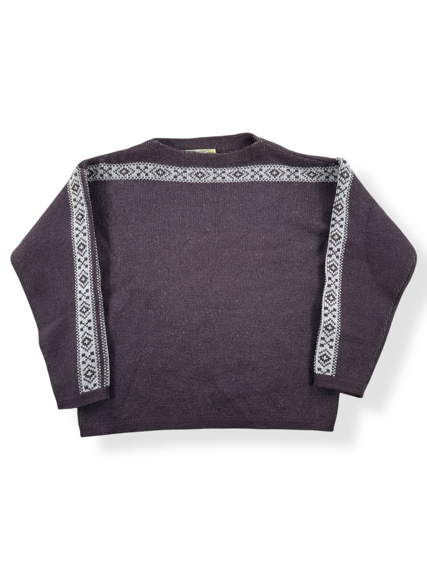 Front of Vintage German Made Wool Ski Sweater SZ M