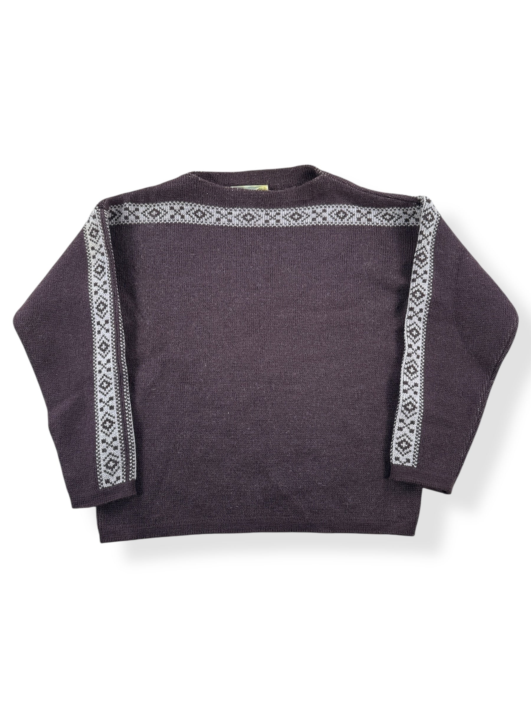 Front of Vintage German Made Wool Ski Sweater SZ M