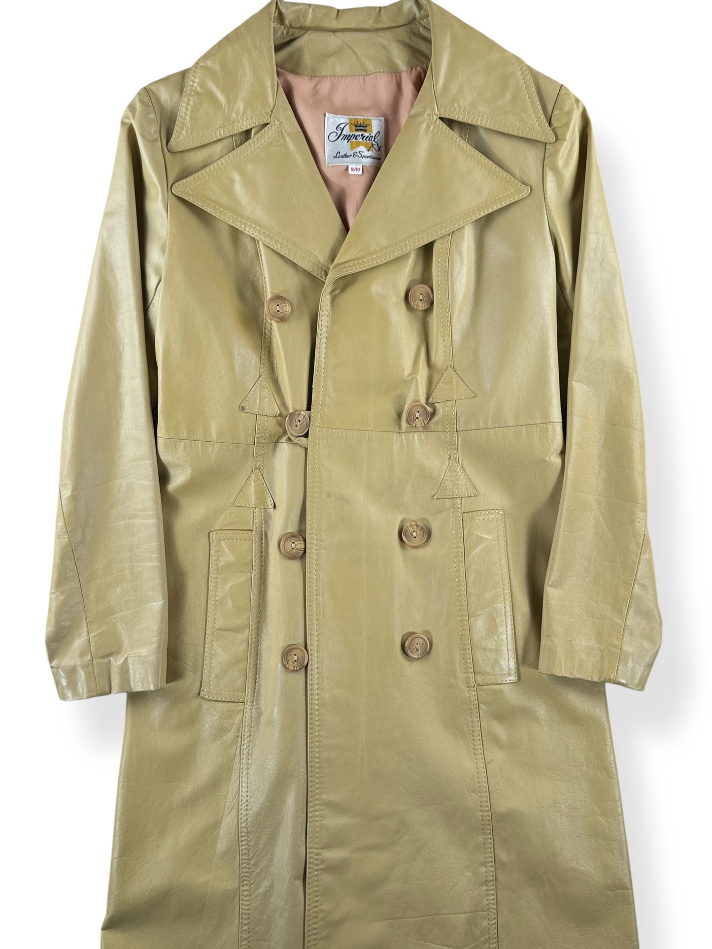 Vintage Imperial Leather Trench Coat SZ 9/10