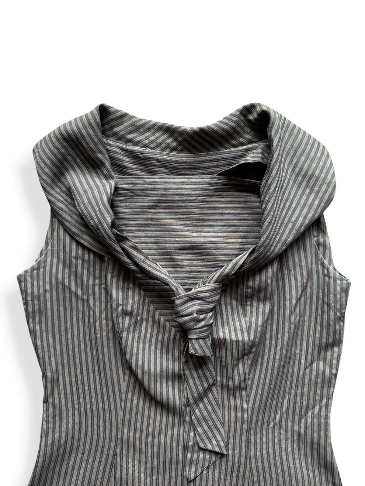 Collar on Vintage 1960s Mary Mason Striped Sailor Collar Dress SZ M