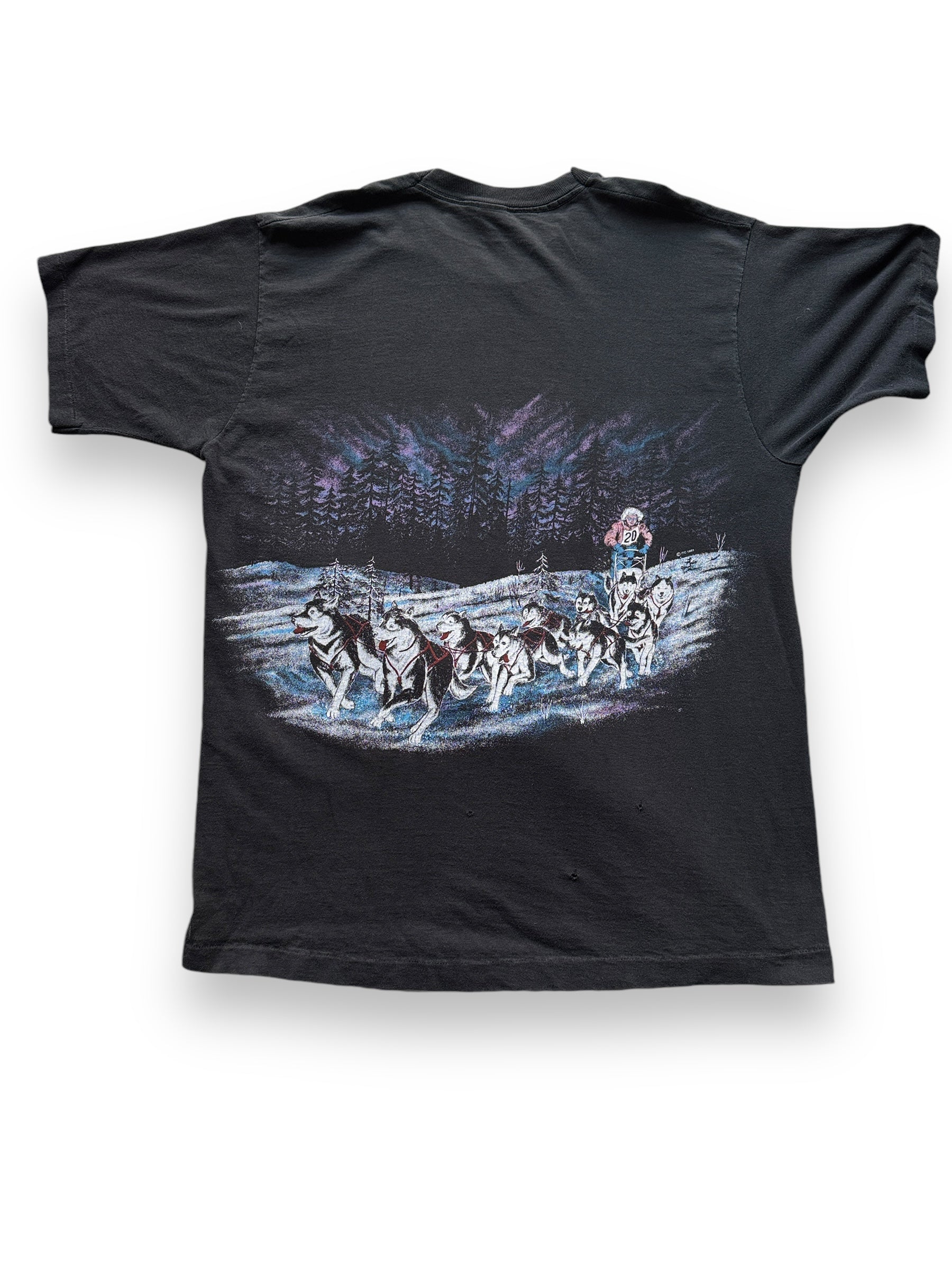 Rear View of Vintage Iditarod Alaska AOP Tee SZ XXL