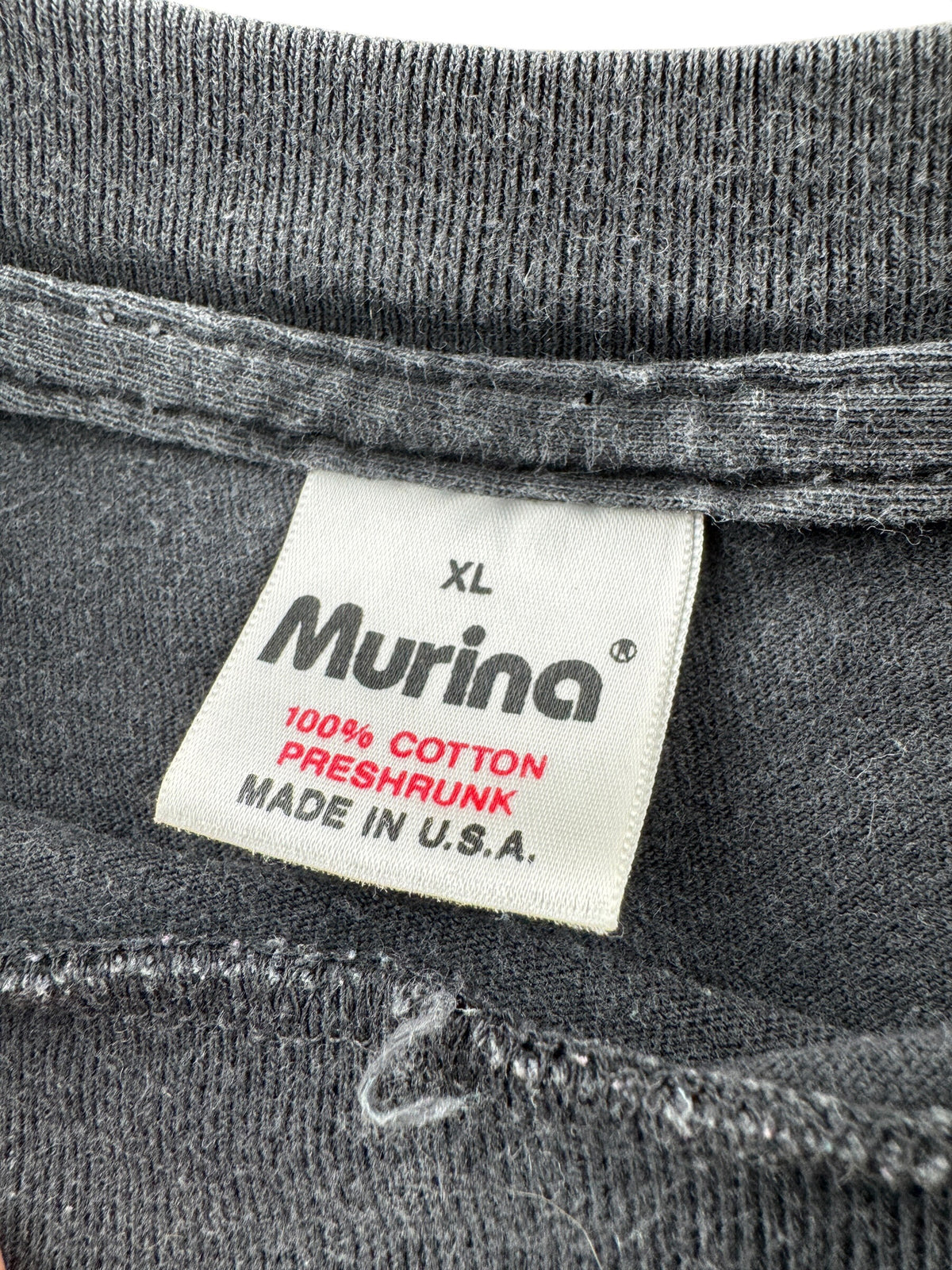Tag on Vintage 90s Fluid Volume Is Job 1 Tee SZ XL