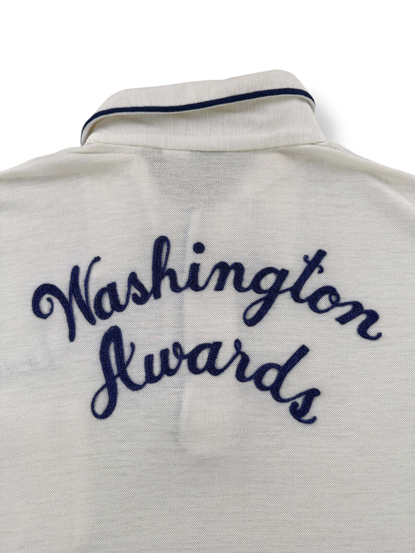Back Graphic of Vintage Washington Awards Munsingwear Bowling Polo Shirt SZ XL