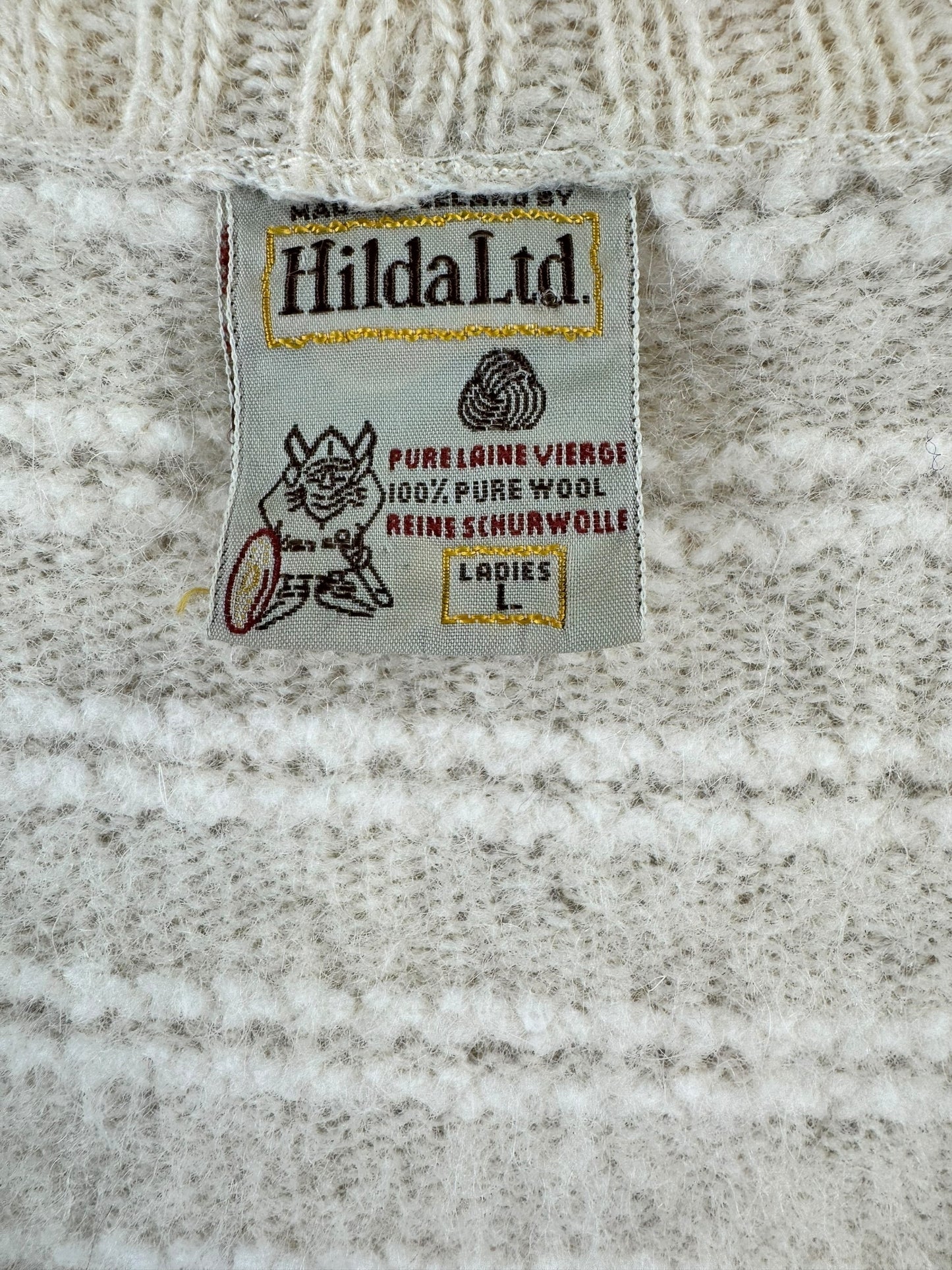 1980s Hilda Ltd. Wool Cardigan L