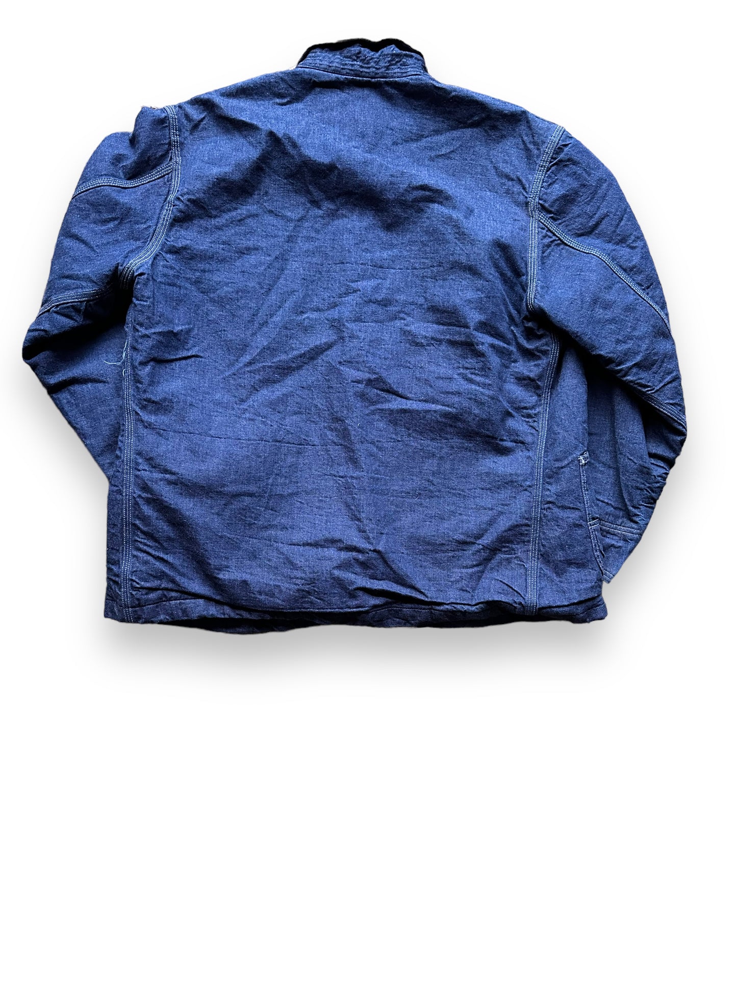 Rear View of Vintage Blanket Lined Lee Chore Coat SZ XXL | Vintage Denim Seattle | Barn Owl Vintage Seattle