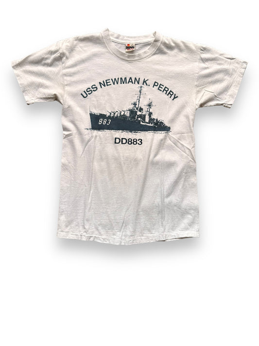 Front View of Vintage USS Newman K Perry Tee SZ M | Vintage Military T-Shirts Seattle