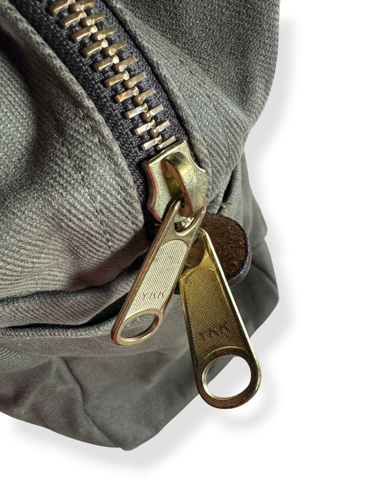 YKK Branded Zipper View on Filson Zipper Tote Bag