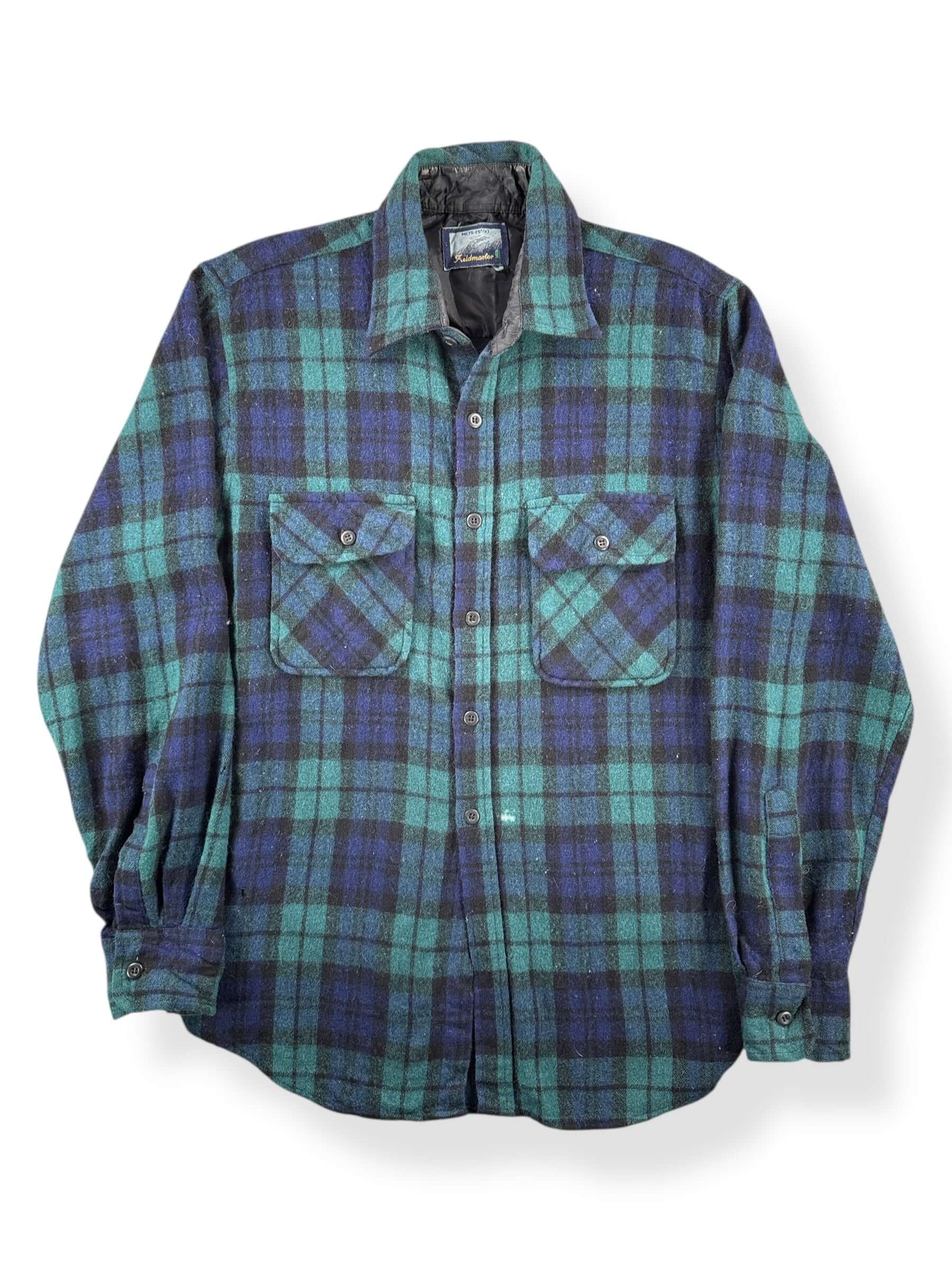 Front of Vintage Fieldmaster Wool Blend Flannel SZ M