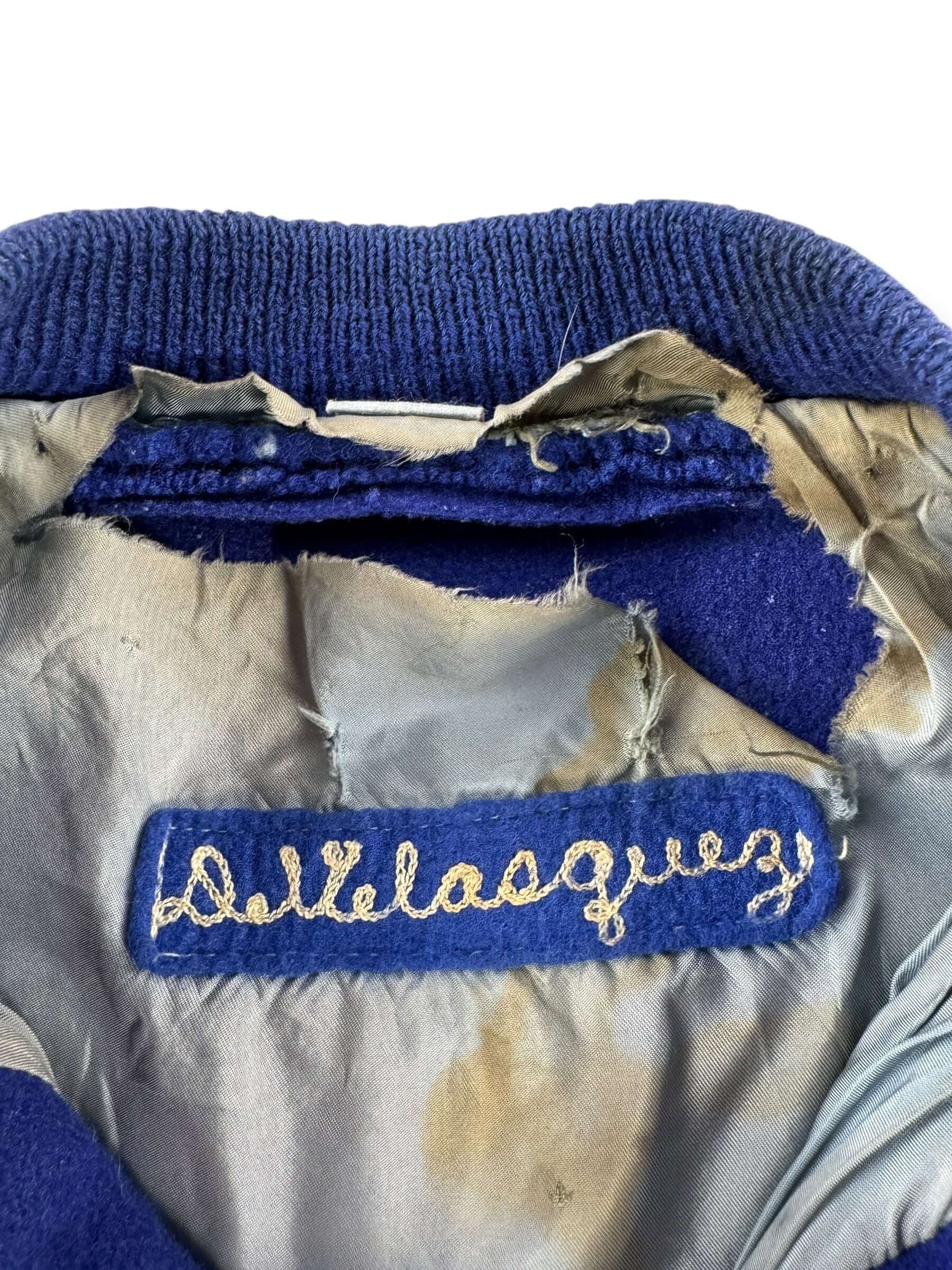 Thrashed Liner on Vintage Indian Nation Varsity Jacket SZ M AS IS