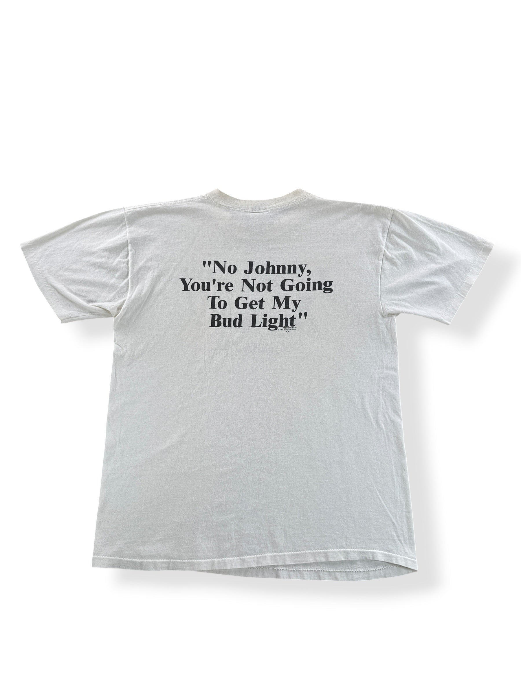 Back of Vintage I Love You Man Bud Light Beer Tee SZ L