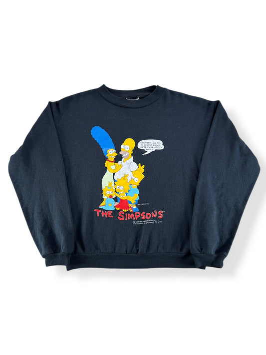 Front of Vintage Black Simpsons Crewneck SZ S