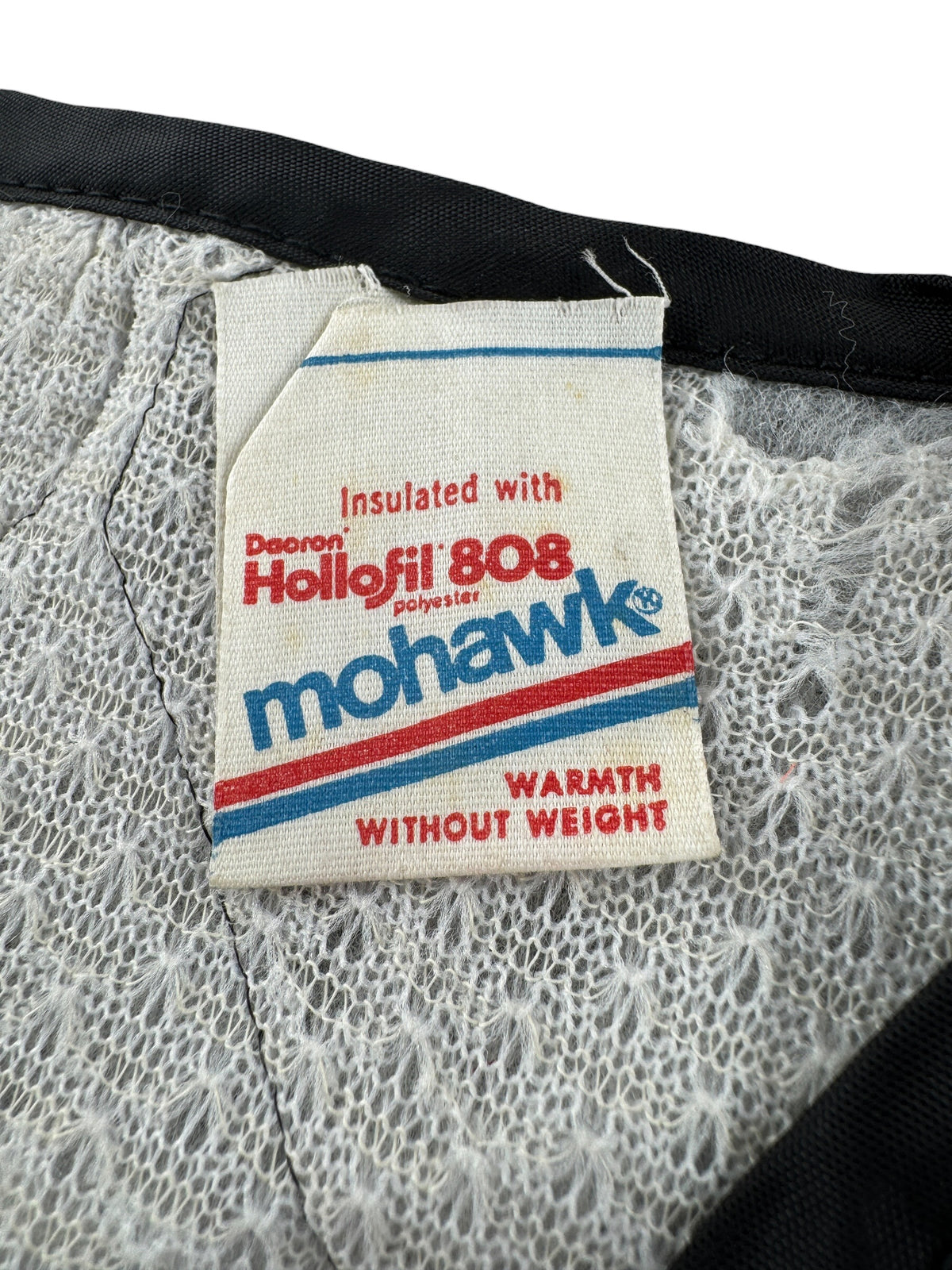 Tag on Vintage NOS Mohawk Dacron Vest SZ M
