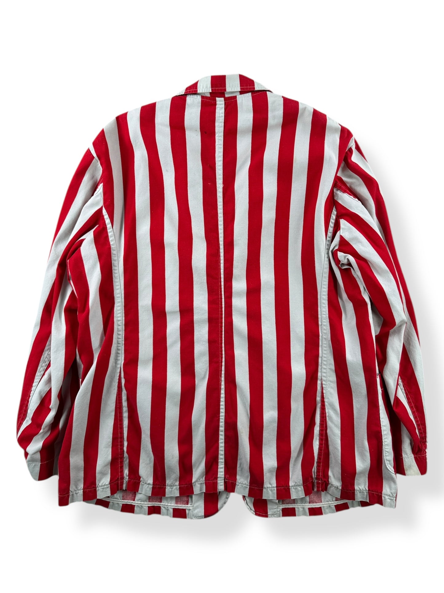 Back of Vintage Seattle Costume Shop Brocklinds Striped Jacket SZ L