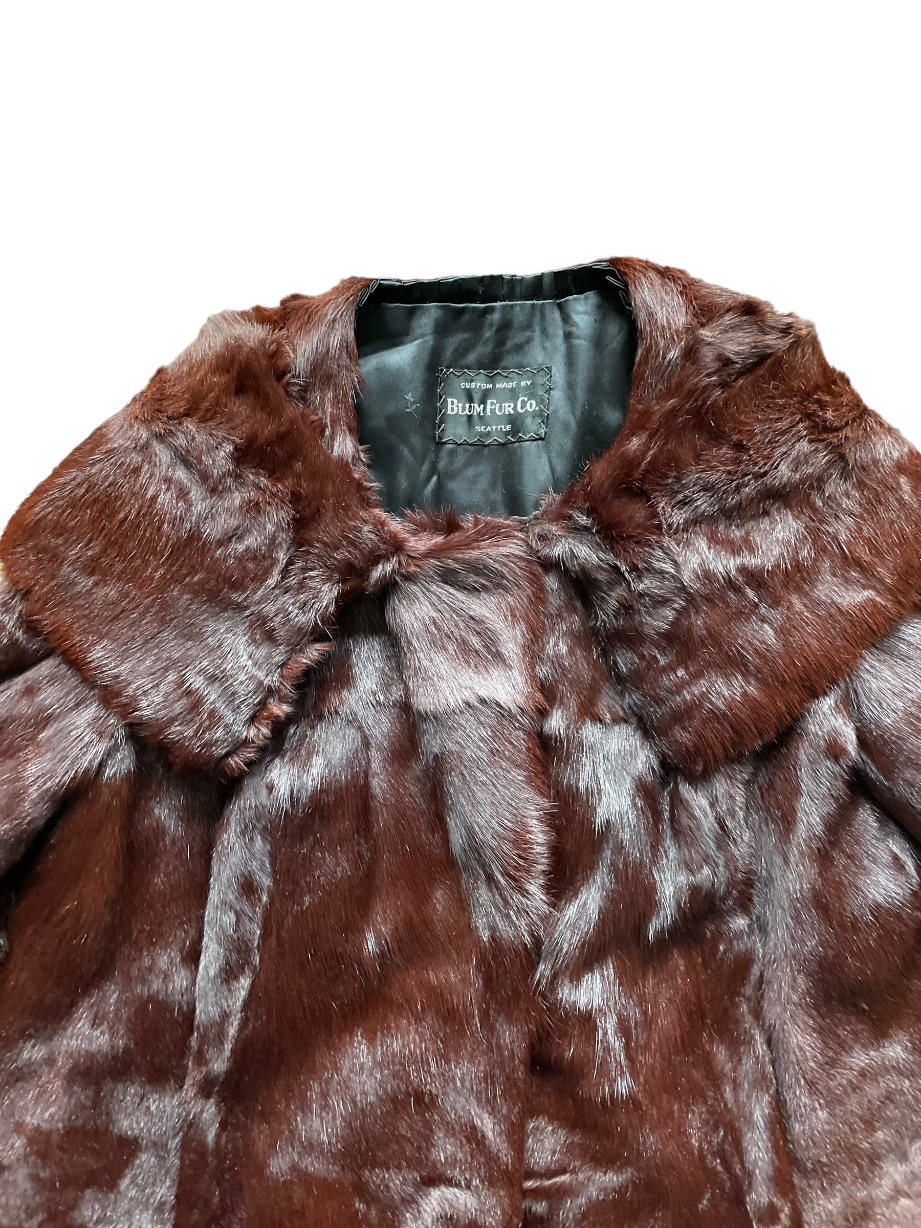 Mink 1940s/1950s Handmade deals Fur Coat