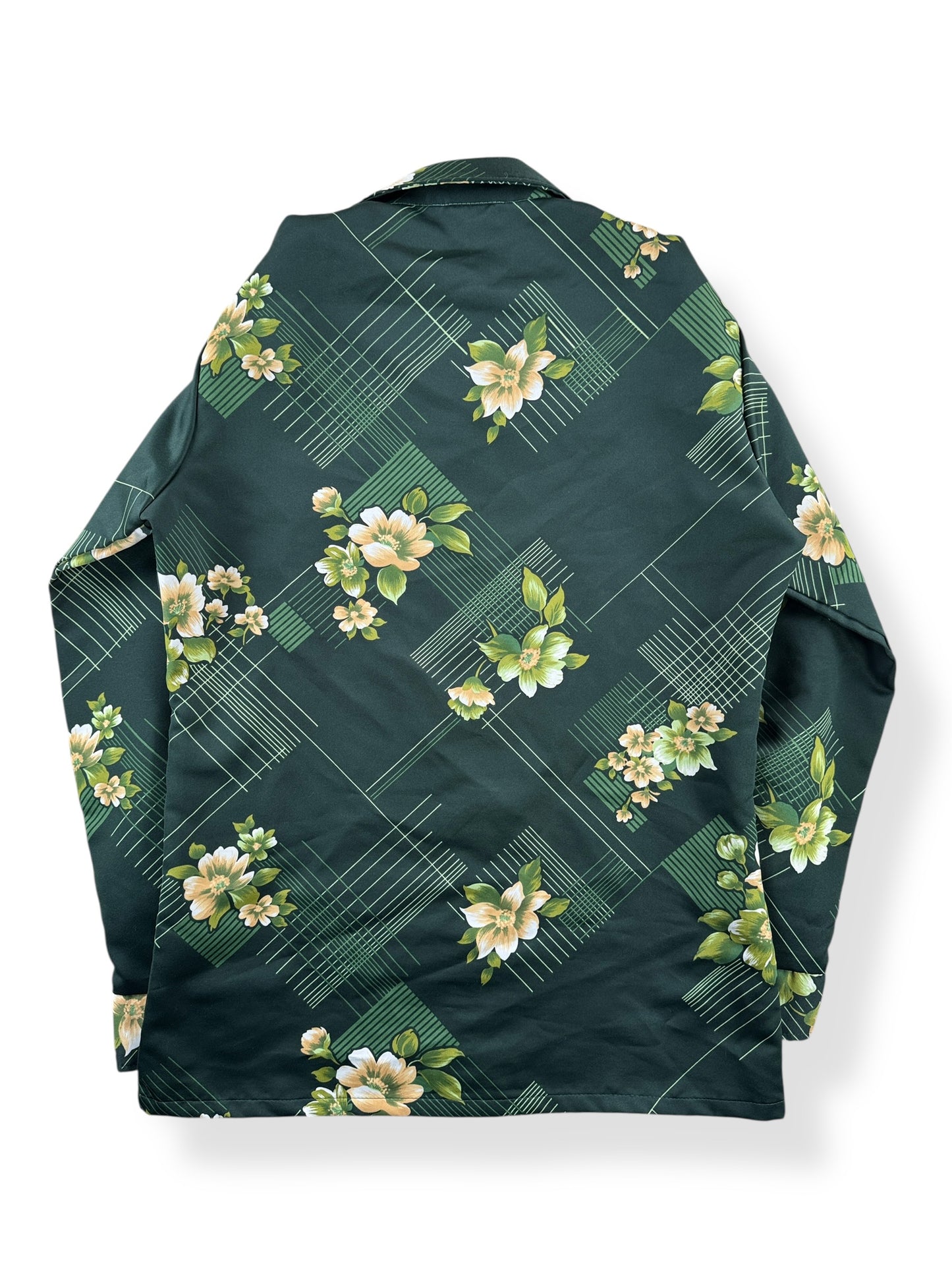 Back of Vintage Paul Howard Floral Disco Shirt SZ M