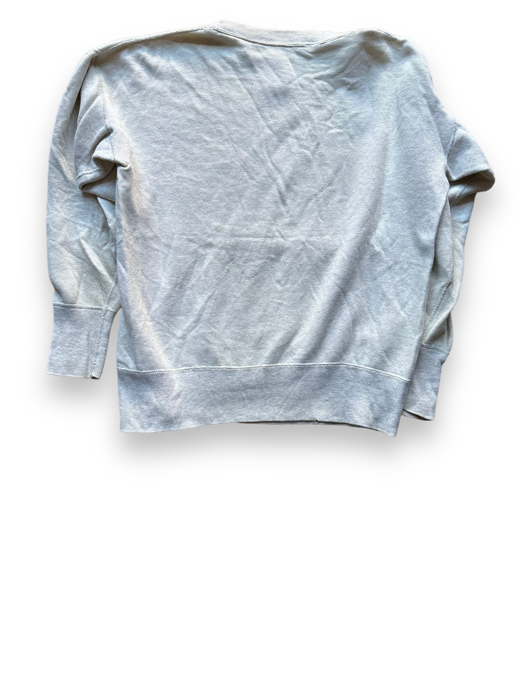 Rear View of Vintage Two Tone Single V Crewneck Sweatshirt SZ L | Vintage Crewneck Seattle | Barn Owl Vintage Clothing