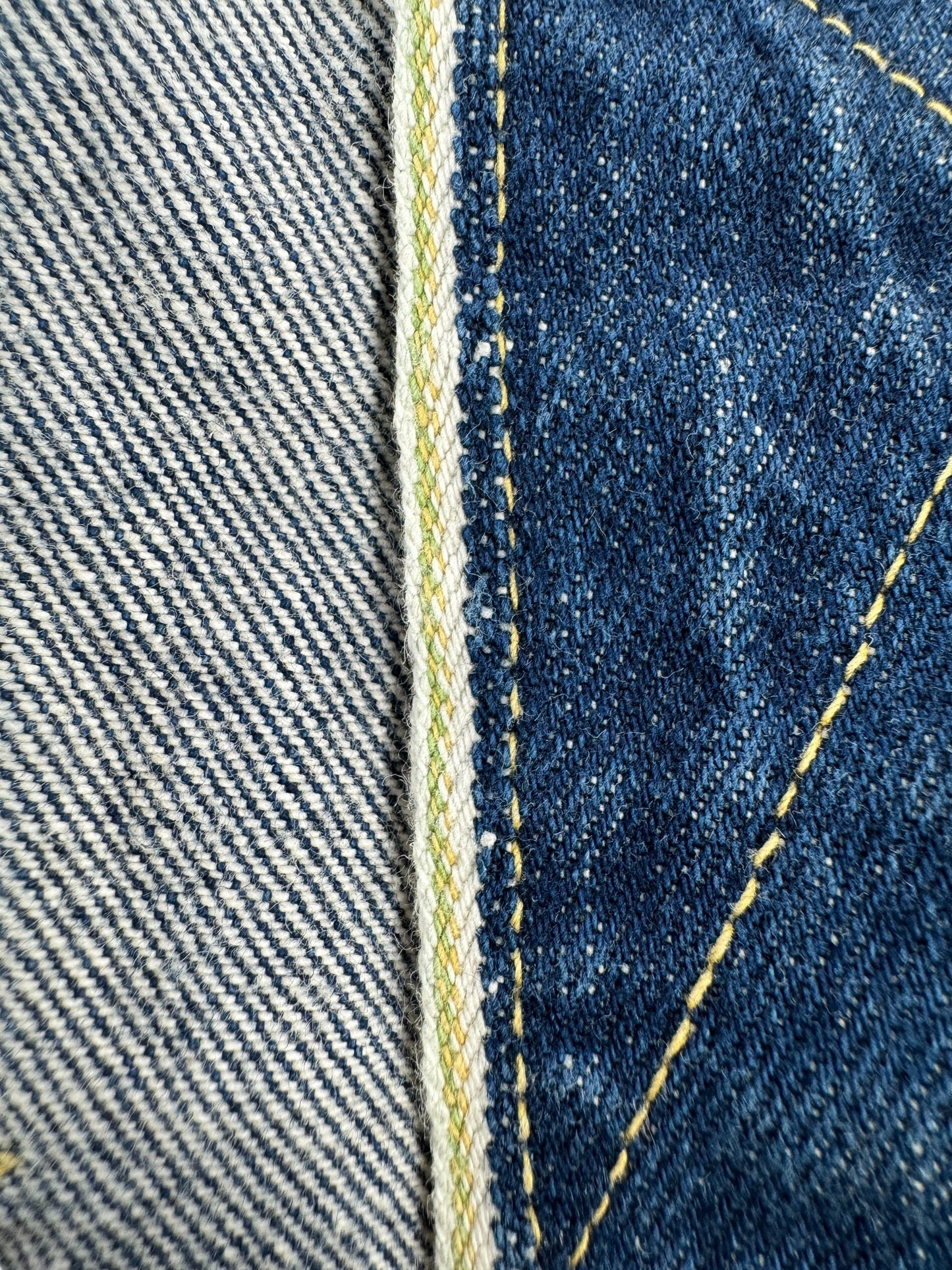 Green Selvedge on Vintage Madewell Dark Selvedge Denim Jacket SZ L