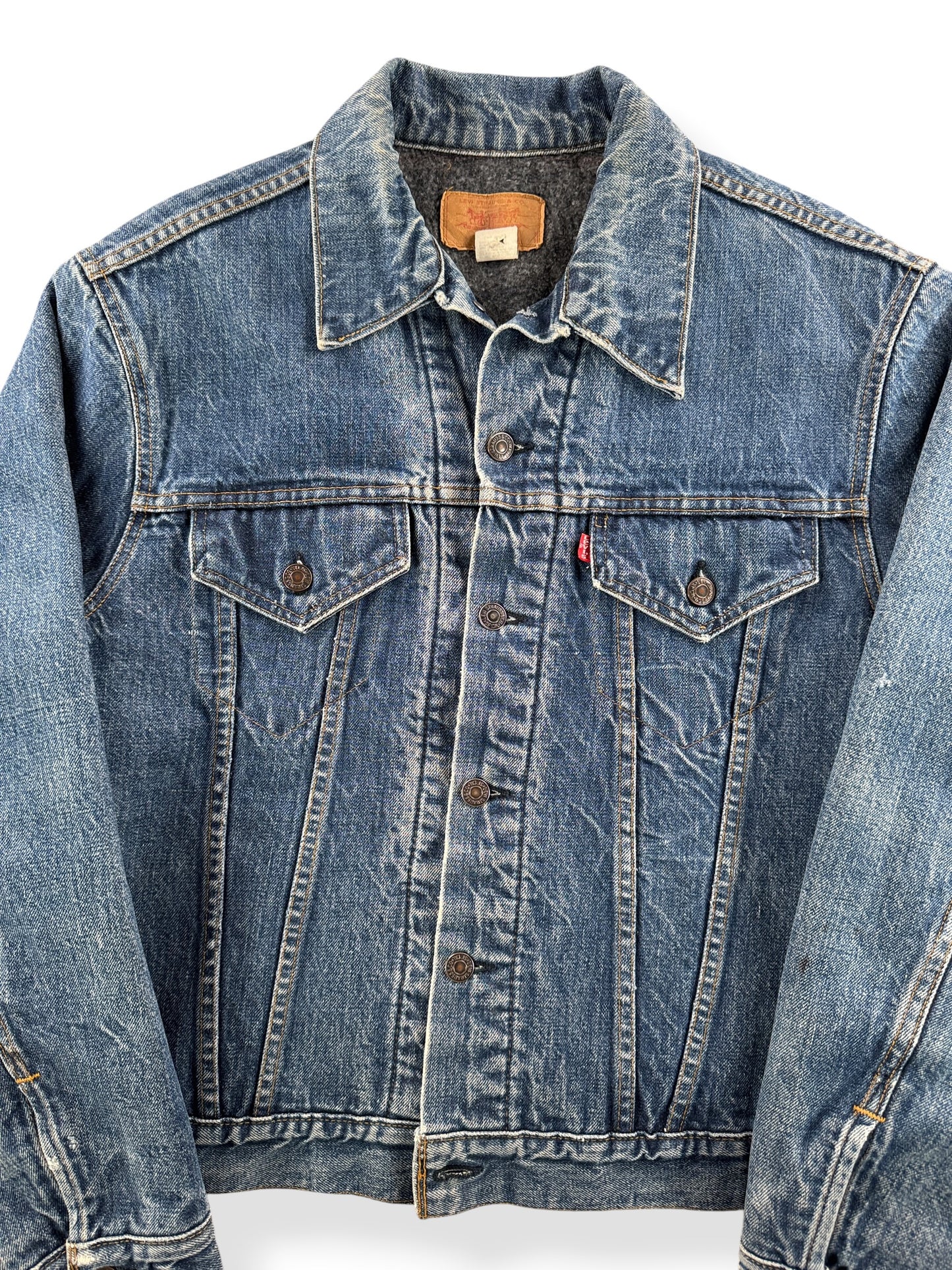 Vintage 70s Levi's Blanket Lined Trucker Jacket SZ L