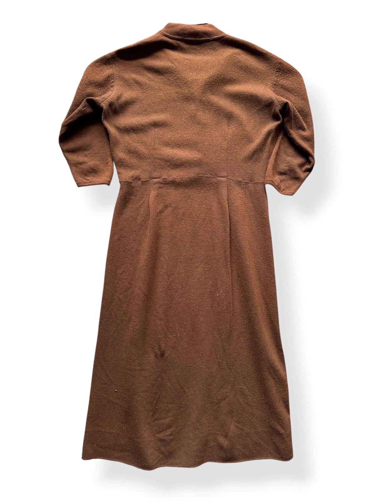 Back of Vintage 1950s Jantzen Wool Knit Dress SZ 16 (Fits L)