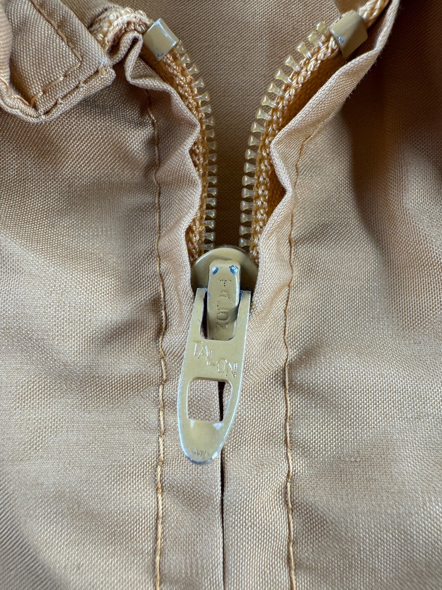 Zipper on Vintage Underwater Society of America Windbreaker SZ M