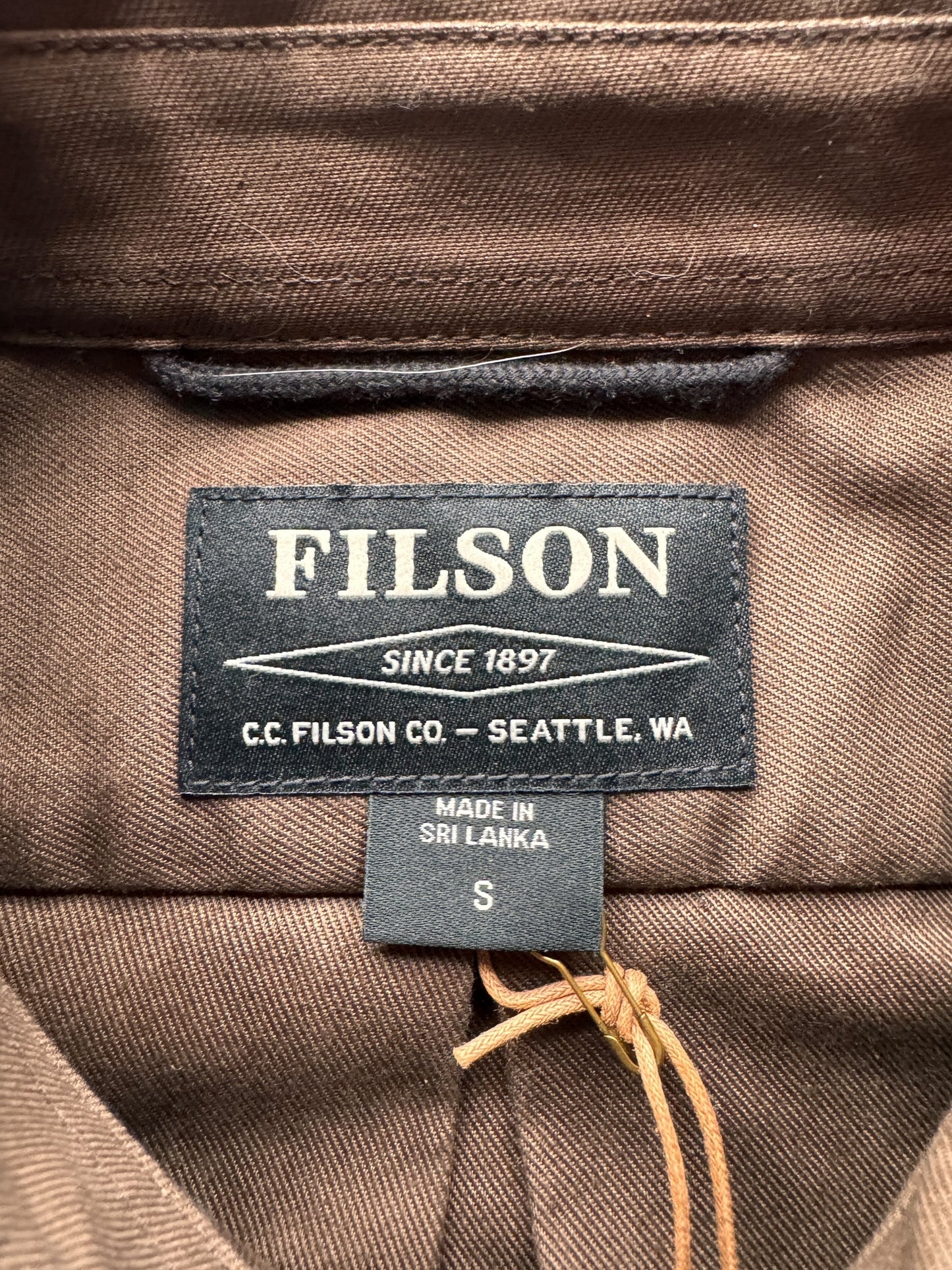 Tag on NWT Filson Marsh Olive Weather Worker Jac Shirt Shirt SZ S