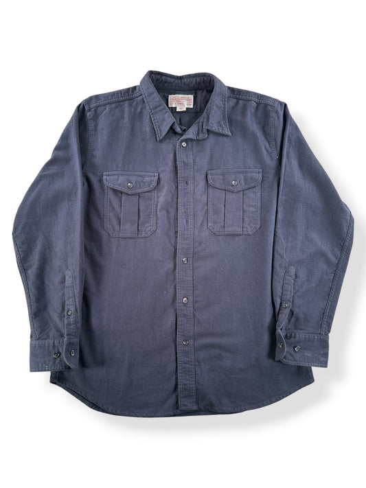 Front of Filson Moleskin Alaska Guide Shirt SZ L - AS IS