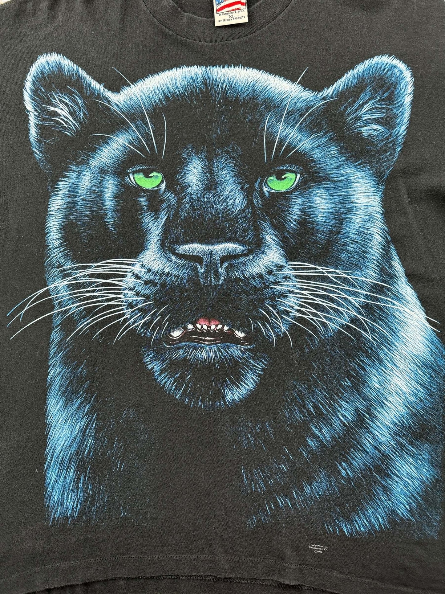 Graphic of Vintage Black Panther Tee SZ XL