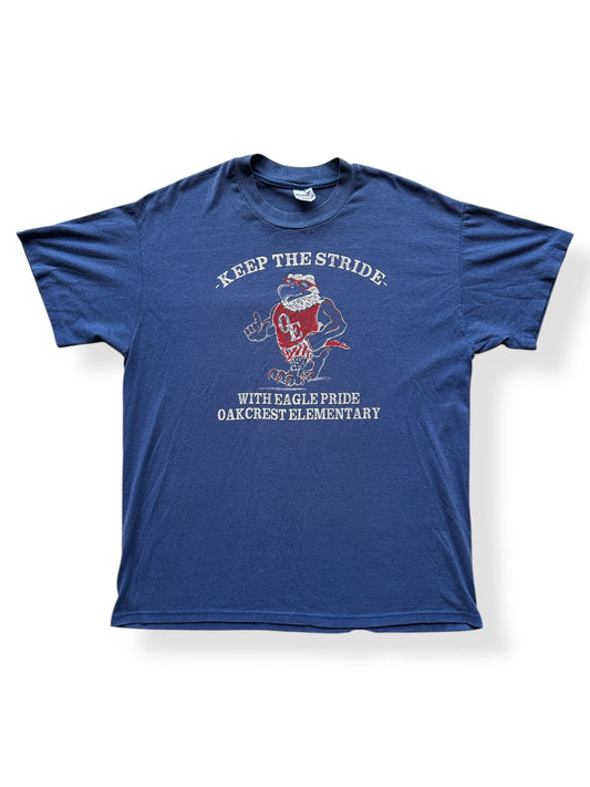 Front of Vintage Oakcrest Elementary Eagles Tee SZ L