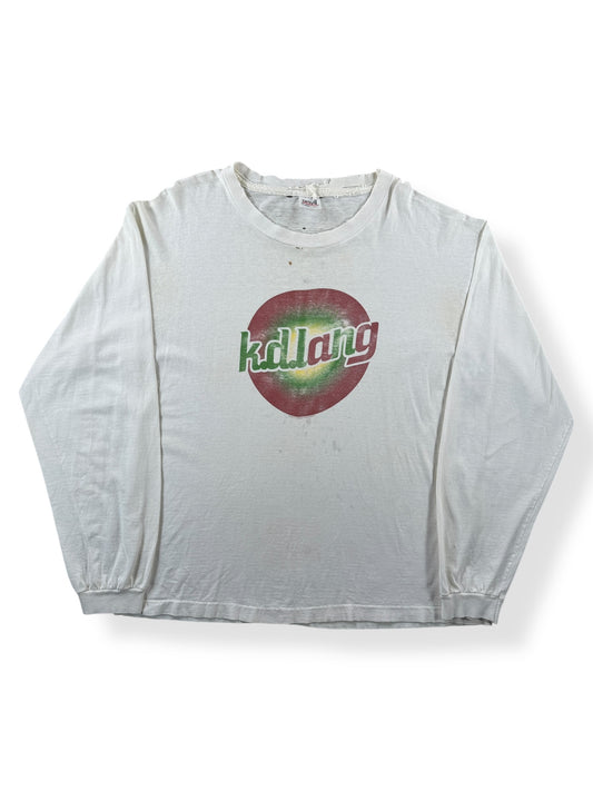 Front of Vintage Canadian Crooner K.D. Lang Long Sleeve Thrasher Tee SZ XL
