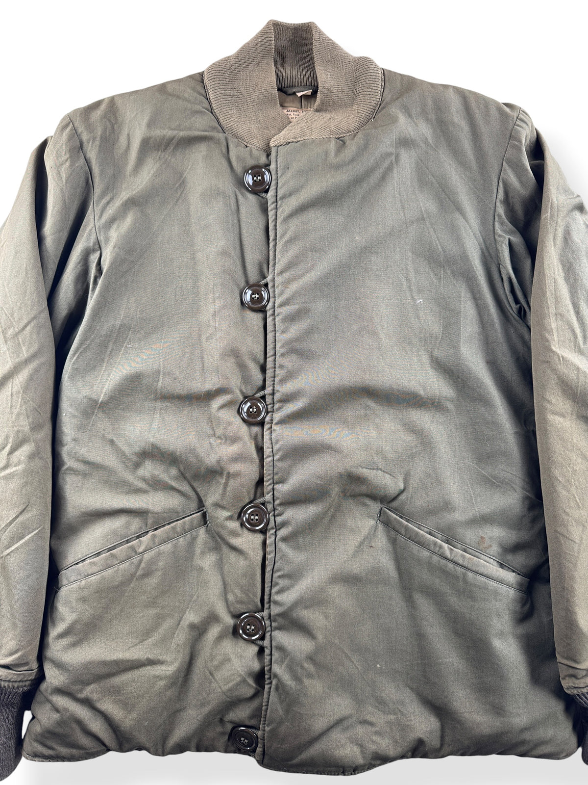 Close-up of Vintage 1950s Field Jacket SZ 38R